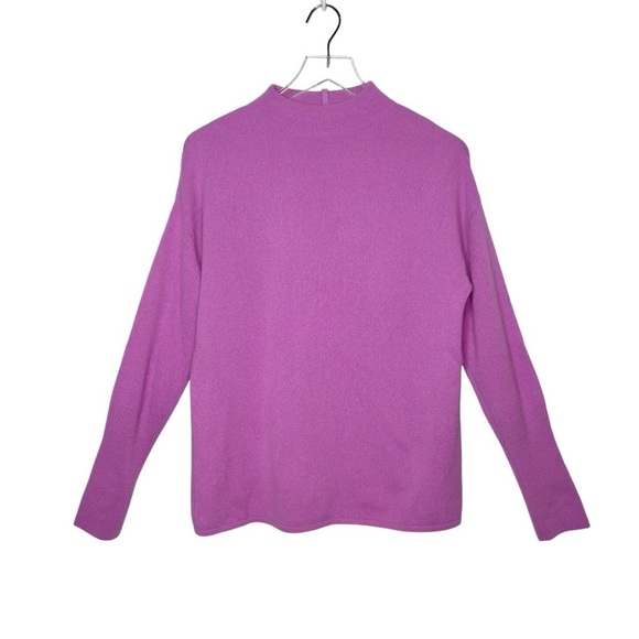 Jigsaw 100% Cashmere Pink Women’s Mockneck Cozy Sweater Sz S/M - Picture 1 of 10